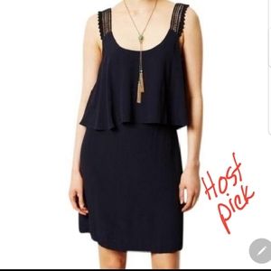 MAEVE ANTHROPOLOGIE blue Tisana tiered dress